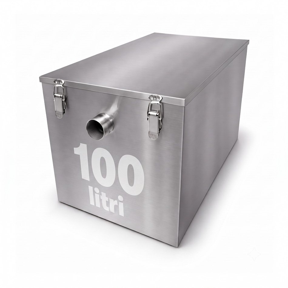 Degrassatore Inox 100L sottolavello