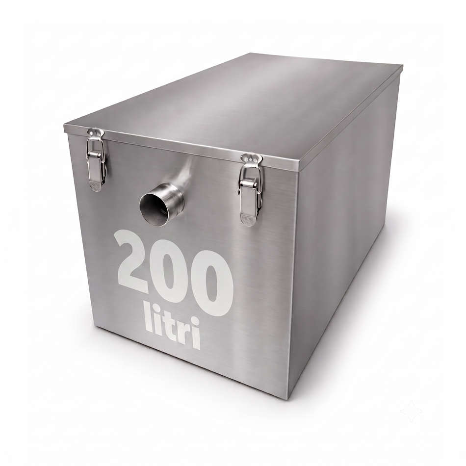 Degrassatore Inox 200L sottolavello