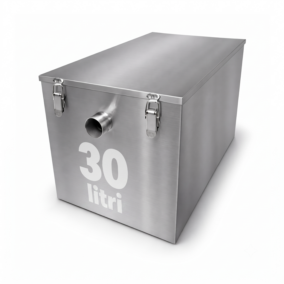 Degrassatore Inox 30L sottolavello