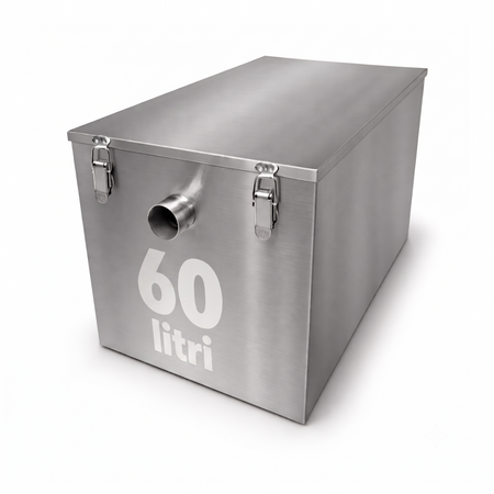 Degrassatore inox 60 litri